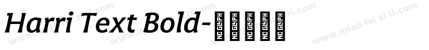 Harri Text Bold字体转换